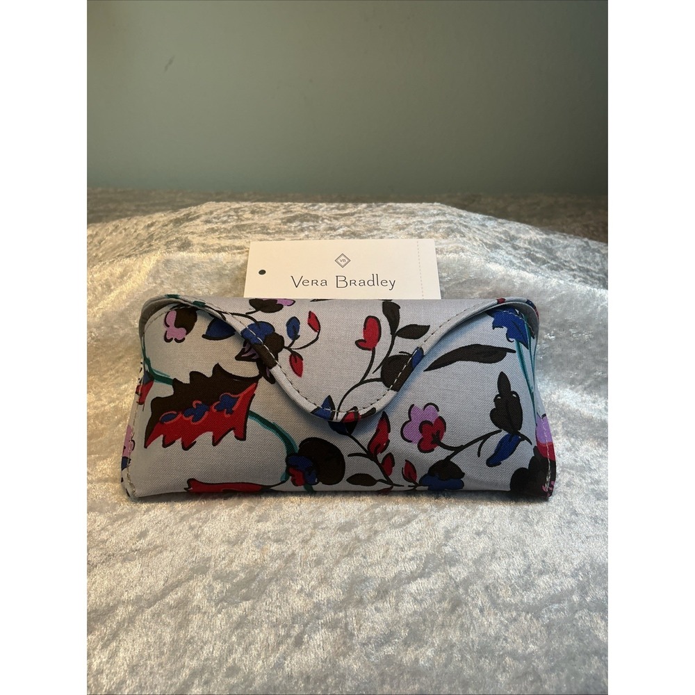 NWT Vera Bradley Vineyard Floral Hard Eyeglass Sunglass Case Case